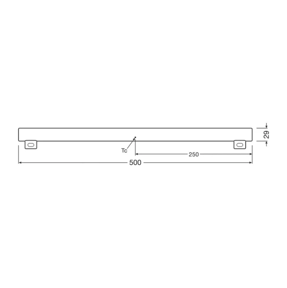 OSRAM LED buislamp S14s 4,7W buislamp 2.700K 50cm mat dimbaar