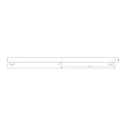 OSRAM LED buislamp S14s 9,9W buislamp 2.700K 100cm mat dimbaar