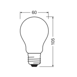 OSRAM LED Classic, mat, E27, 7,2 W, 1.521 lm, 4.000 K, A100