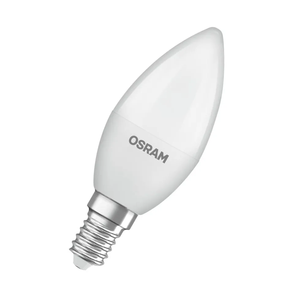 OSRAM LED Classic Star, kaars, mat, E14, 4,9 W, 2.700 K