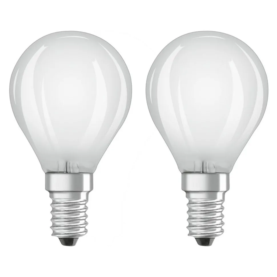 OSRAM LED druppellamp E14 4W warmwit 2 per set