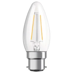 OSRAM LED kaars B22d Classic B filament 2,5W
