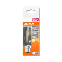 OSRAM LED kaars B22d Classic B filament 2,5W