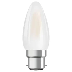 OSRAM LED kaars B22d Classic 827 4W mat