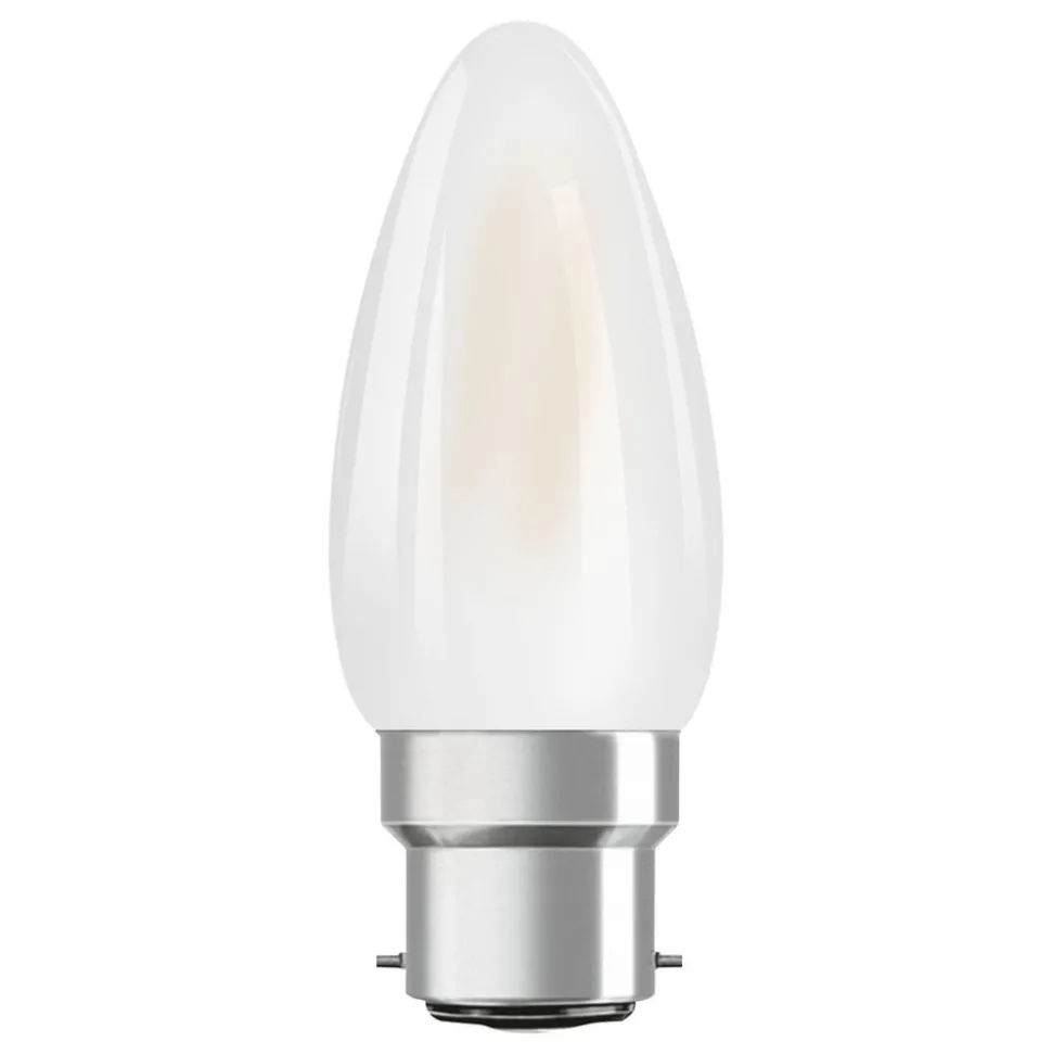 OSRAM LED kaars B22d Classic 827 4W mat