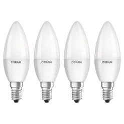 OSRAM LED kaars E14 Base Retro 4,9W 4er 4.000K