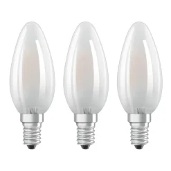 OSRAM LED kaars E14 Classic B 4W 2.700K mat per 3