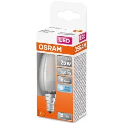 OSRAM LED kaars E14 Classic B 2,5W 4.000K mat