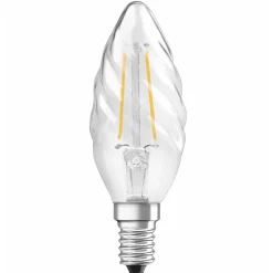 OSRAM LED kaarslamp E14 2,5W 827 gedraaid