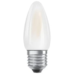 OSRAM LED kaarslamp E27 4W Classic B 2.700K mat