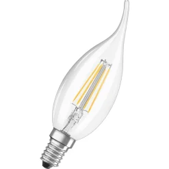 OSRAM LED kaarslamp E14 4W 2.700K windstoot