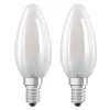 OSRAM LED kaarslamp E14 4W warmwit 2 per set