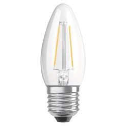OSRAM LED kaarslamp E27 4,8W warmwit dim helder