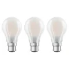OSRAM LED lamp B22d Classic 827 6,5W 3/pak mat