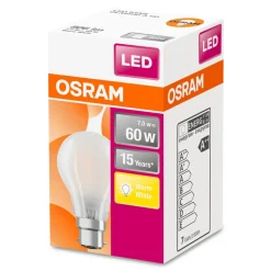 OSRAM LED lamp B22d Classic A 6,5W 2.700K mat