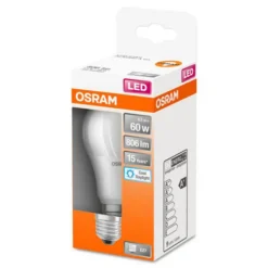 OSRAM LED lamp Classic A E27 8W 6.500K mat