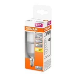 OSRAM LED lamp Classic Stick mat E14 8,5W 2.700K
