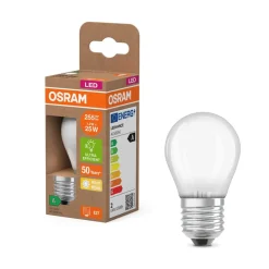OSRAM LED lamp druppel E27 1,2W mat 2.700K 255lm