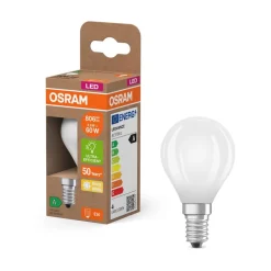 OSRAM LED lamp druppelmat E14 3,8W 2700K 806lm