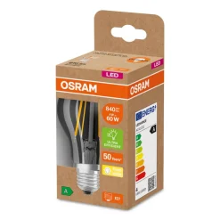 OSRAM LED lamp E27 A60 4W 840lm 3.000K helder