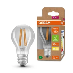 OSRAM LED lamp E27 A60 7,2W 1.521lm 3.000K helder