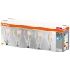 OSRAM LED lamp E27 Base CL A 7W 4000K helder per 5