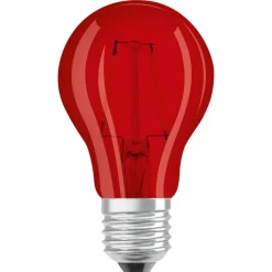 OSRAM LED lamp E27 Star Décor Cla A 2,5W, rood
