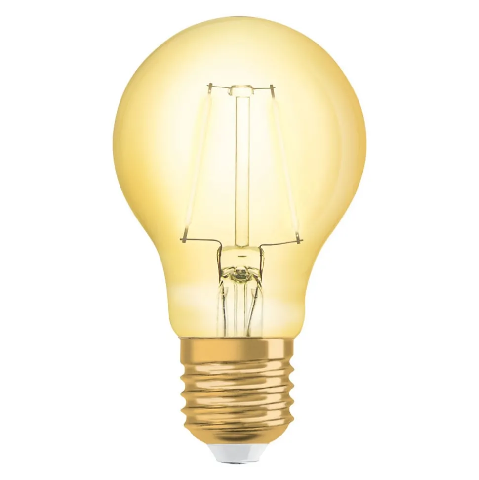 OSRAM LED lamp E27 2,5W 1906 ClassicA 2.400K goud