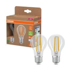 OSRAM LED lamp E27 2,2W gloeidraad 4.000K 470lm 2-pack