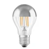 OSRAM LED lamp E27 6,5W Mirror silver 2.700K