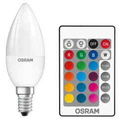 OSRAM LED lamp E14 4,2W Star+ kaars mat remote