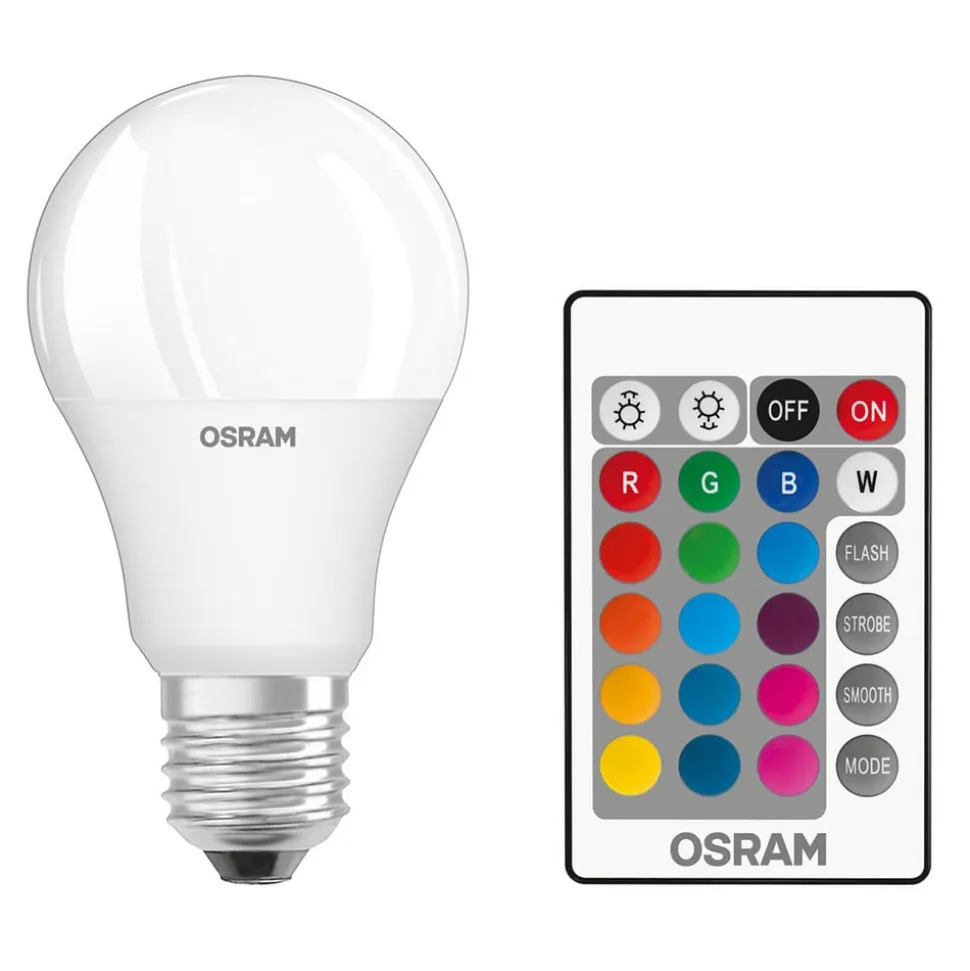 OSRAM LED lamp E27 9,4W Star+ remote control mat