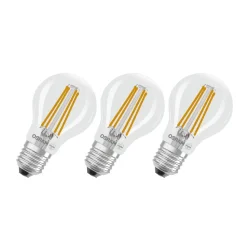 OSRAM LED lamp Filament E27 3.8W 827 EEK A 3-pack