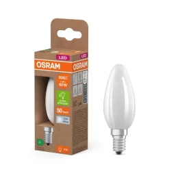 OSRAM LED lamp kaars mat E14 3,8W 4000K 806lm