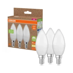 OSRAM LED lamp kaars opaal E14 4,9W 827 3-pack