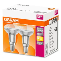 OSRAM LED reflector E14 3,3W 2.700K 36° 2per pak