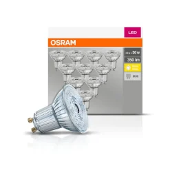 OSRAM LED reflector GU10 4,3W 2.700K 350lm per 10