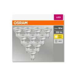 OSRAM LED reflector GU10 4,3W 2.700K 350lm per 10