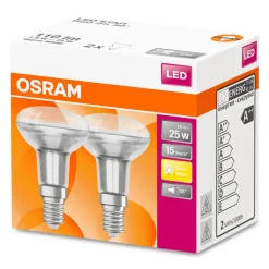 OSRAM LED reflectorlamp E14R50 1,6W 2700K 2 pak