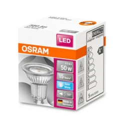 OSRAM LED reflectorlamp GU10 4,3W universeel wit 120°