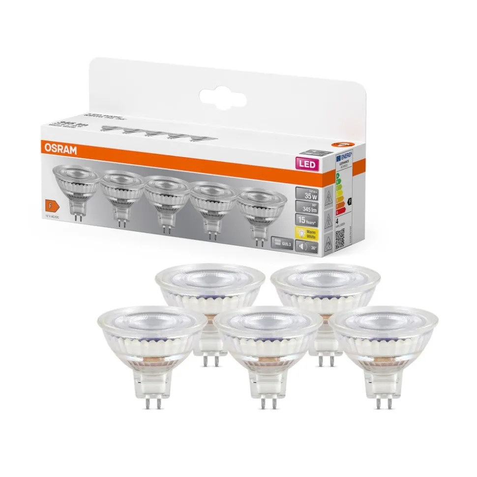 OSRAM LED reflectorlamp GU5.3 3.8W 827 36° 5-pack