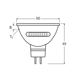OSRAM LED reflectorlamp GU5.3, CCT, 12 V AC/DC, 5,6 W, 36°