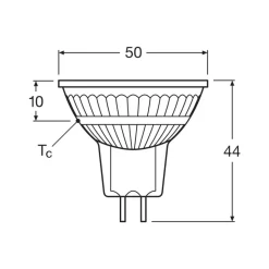 OSRAM LED reflectorlamp GU5.3 set van 3, 6,5 W, 12 V, 2.700 K, 36°