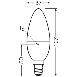 OSRAM LED Relax/Active/Sleep kaars E14 4,9W mat 827/840