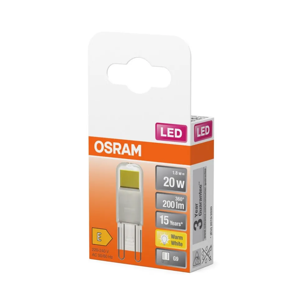 OSRAM LED stiftlamp G9 1,8 W helder 2.700 K