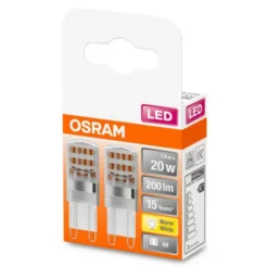 OSRAM LED stiftlamp G9 1,9W 2.700K helder 2-pak