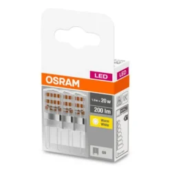 OSRAM LED stiftlamp G9 1,9W 2.700K helder 3 stuks