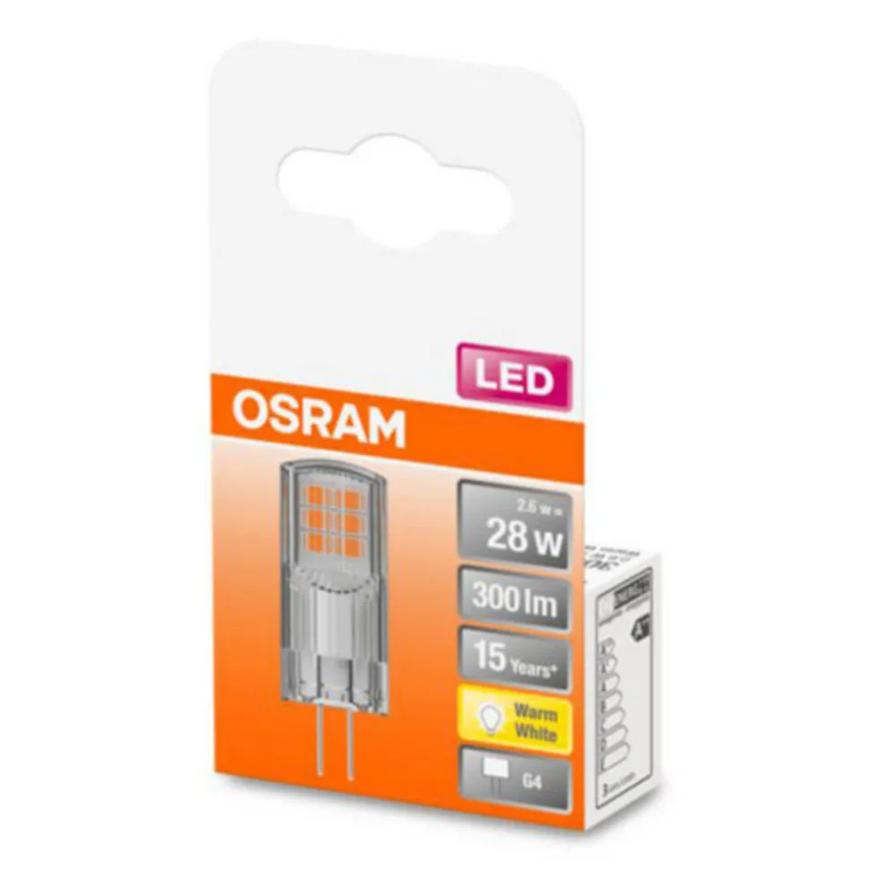 OSRAM LED stiftlamp G4 2,2W, warmwit, 300 lm