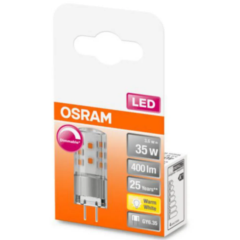 OSRAM LED stiftlamp GY6.35 4,5W 2.700 K dimbaar