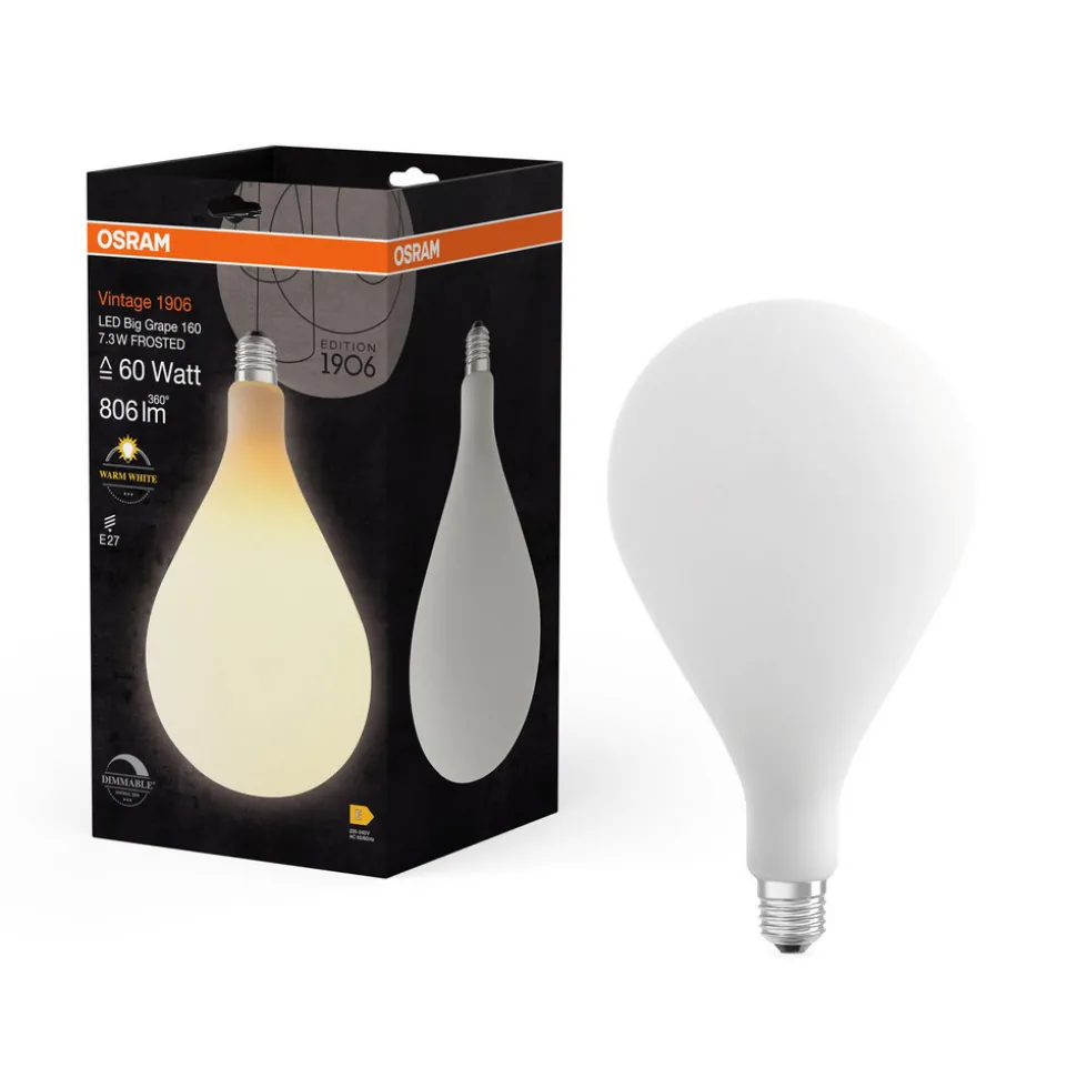 OSRAM LED Vintage 1906 Big Grape E27 7,3W 2700K mat dimbaar